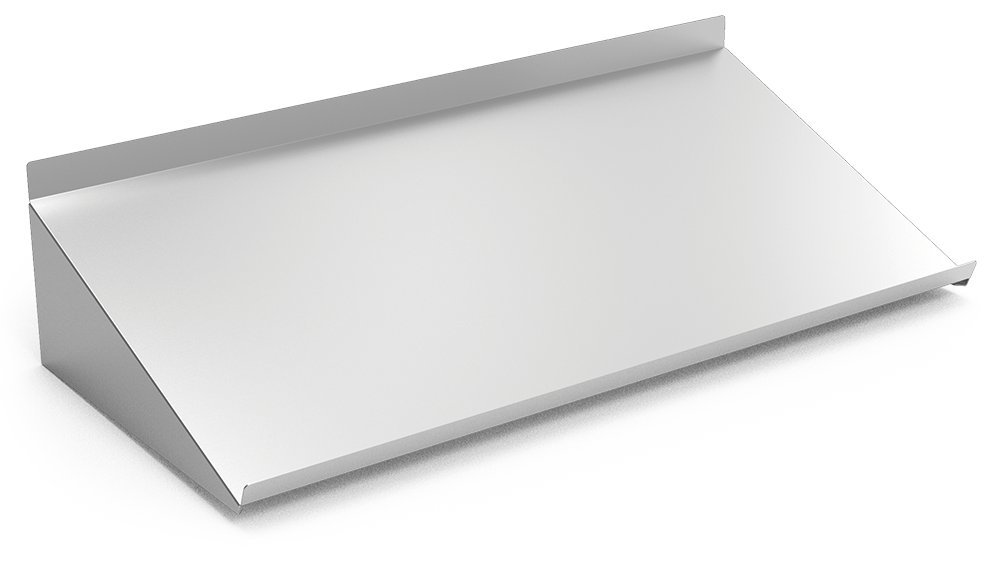 Estante inox mural inclinado para cestas de lavavajillas Fricosmos 1020x488x248 mm
