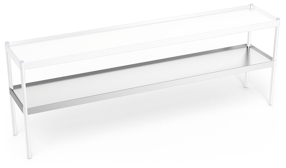 Estante inox para sobremesa Fricosmos 991x391x60 mm
