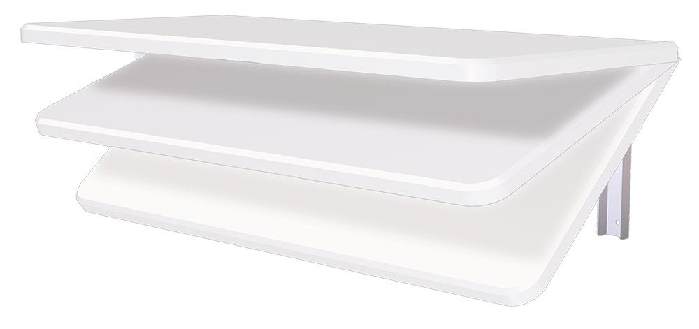 Estante mural de fibra de polietileno abatible Fricosmos 700x330x205 mm