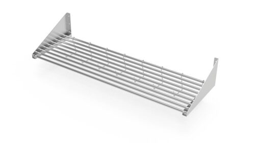 Estante mural inox porta barquetas Fricosmos 1200x400x110 mm