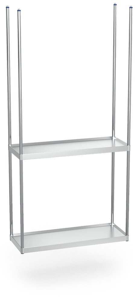 Estantería inox suspendida Fricosmos 991x391x2000 mm