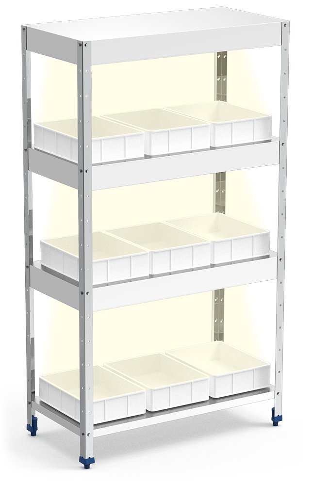 Estantería para huerto de interior vertical Grow Farming Fricosmos 1000x500x1750 mm