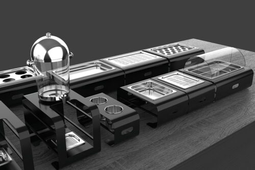 Expositor de alimentos fríos Línea Buffet Smart Fricosmos 595x494x212 mm