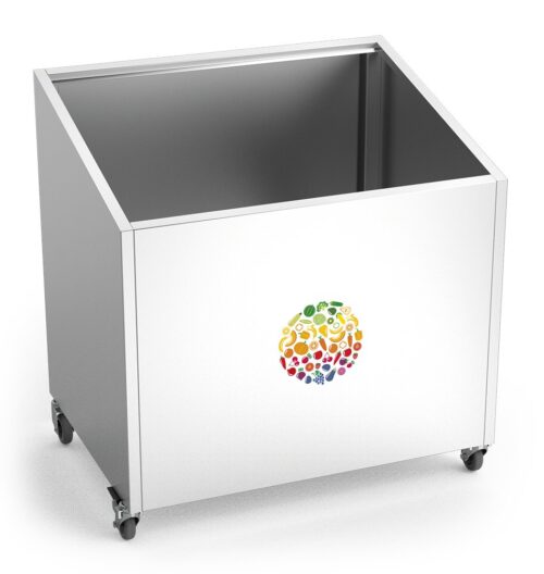 Expositor de frutas y verduras inox con ruedas Fricosmos