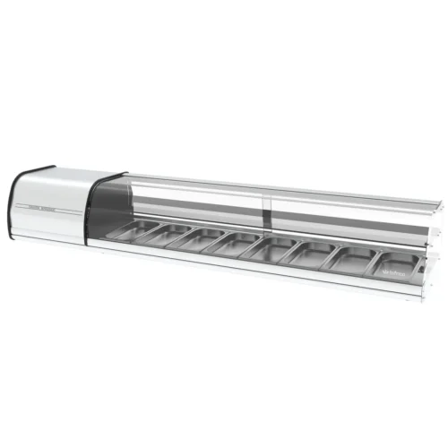 Expositor refrigerado de tapas de dos niveles Infrico VET 8 DP