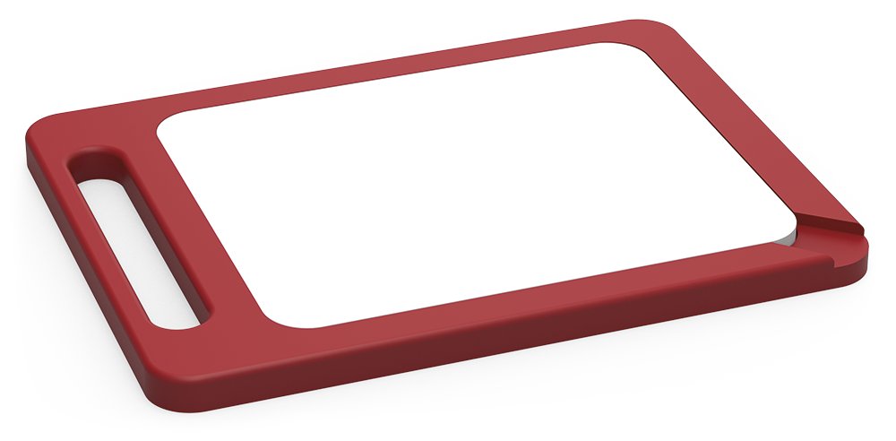 Fibra con superficie de corte intercambiable rojo y blanco Fricosmos 400x300x20 mm
