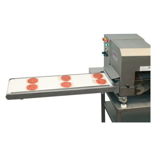 Gaser V-3000 CP Doble burger former: burger outfeed