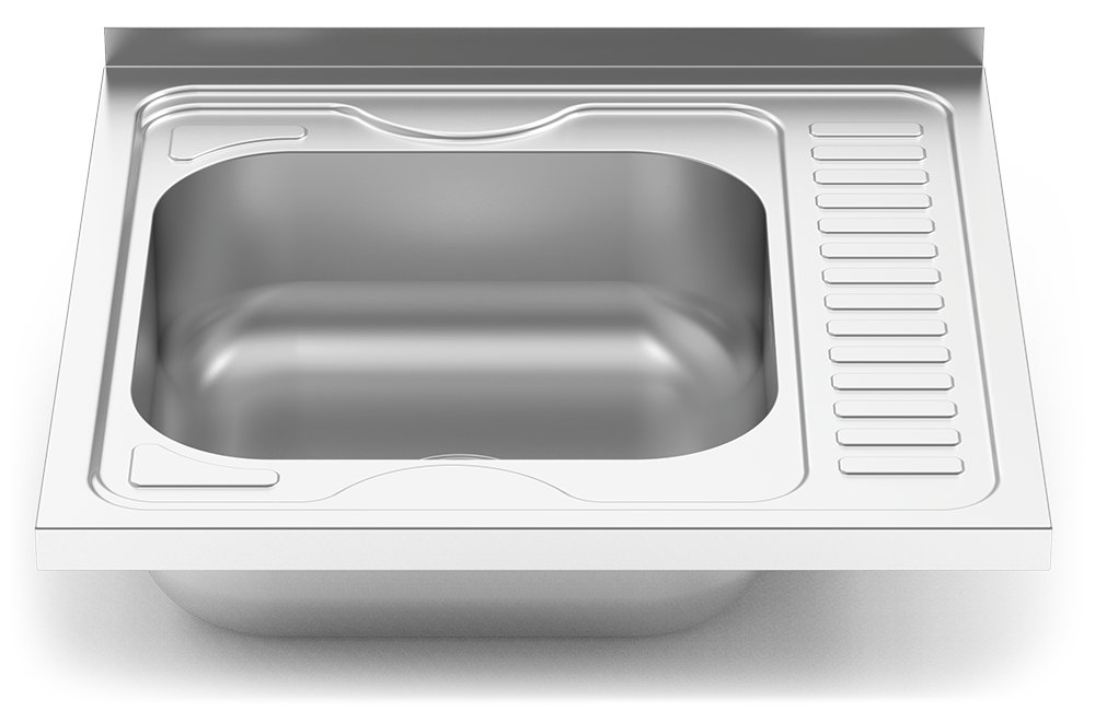 Fregadero con escurridor derecha Serie 6.6 Compact Fricosmos 600x600 mm