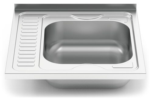 Fregadero con escurridor izquierda Serie 6.6 Compact Fricosmos 600x600 mm