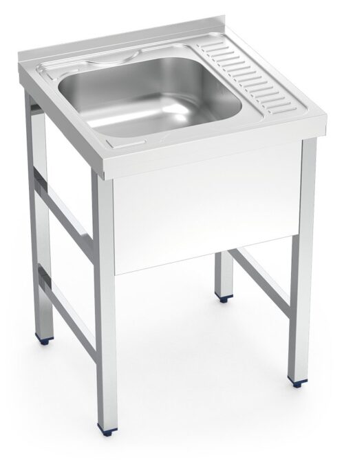 Fregadero con soporte escurridor derecha Serie 6.6 Compact Fricosmos 600x600 mm
