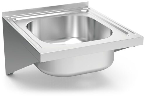 Fregadero inox colgante con cartelas serie 500 1 cubeta Fricosmos 450x500 mm