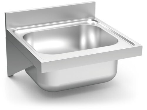 Fregadero inox colgante con cartelas serie 600 1 cubeta Fricosmos 600x600 mm