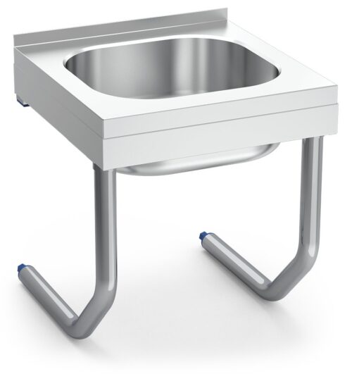 Fregadero inox colgante con palomillas serie 500 1 cubeta Fricosmos 450x450 mm
