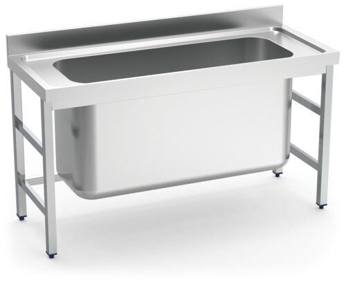 Fregadero inox de capacidad extra grande 1 cubeta Fricosmos 1500x600 mm