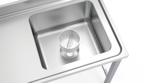 Fregadero inox especial para escayolas cubeta a derecha Fricosmos