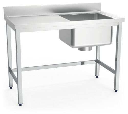 Fregadero inox especial para escayolas cubeta a derecha Fricosmos