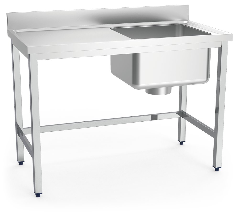 Fregadero inox especial para escayolas cubeta a derecha Fricosmos