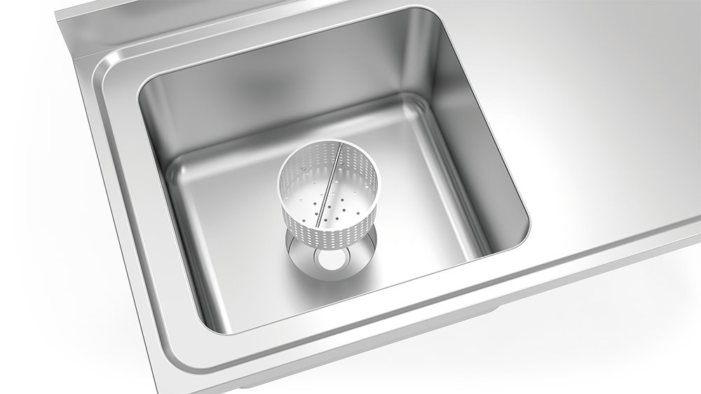 Fregadero inox especial para escayolas cubeta a izquierda Fricosmos
