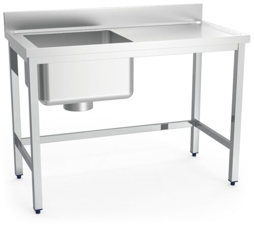 Fregadero inox especial para escayolas cubeta a izquierda Fricosmos