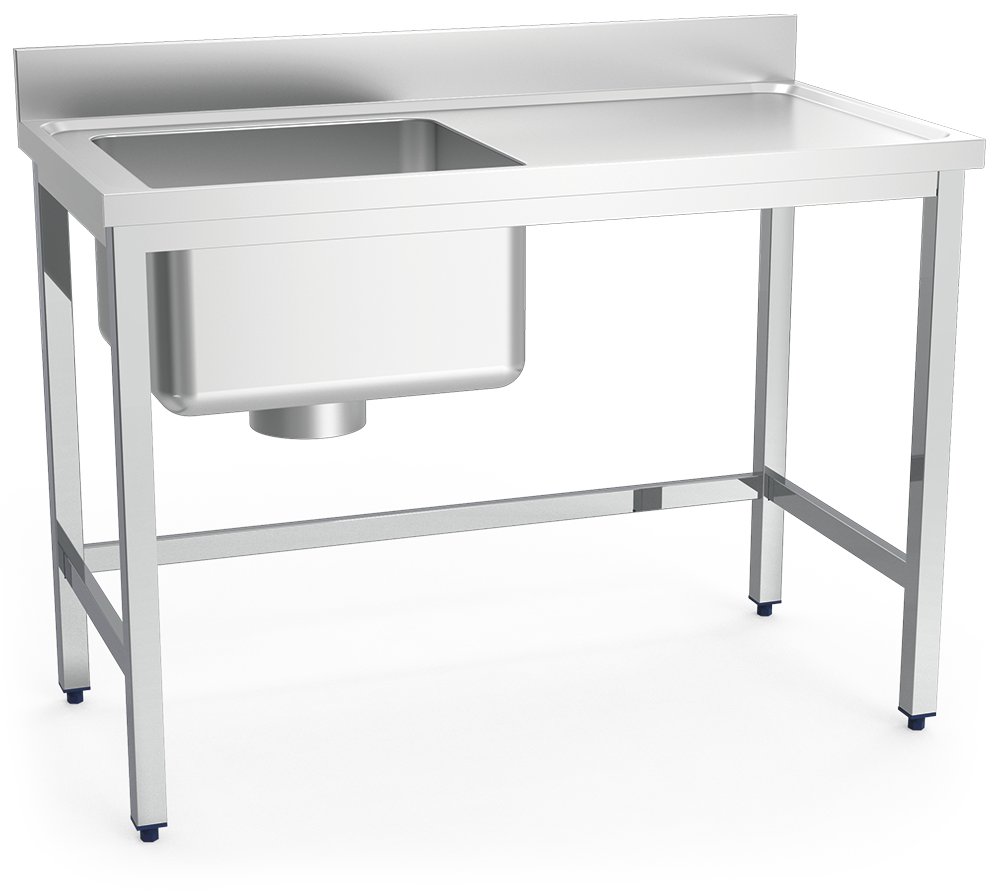 Fregadero inox especial para escayolas cubeta a izquierda Fricosmos