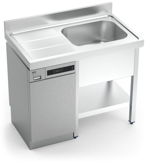 Fregadero inox para lavavajillas serie 700 1 cubeta 1 escurridor izquierda Fricosmos 1200x700 mm