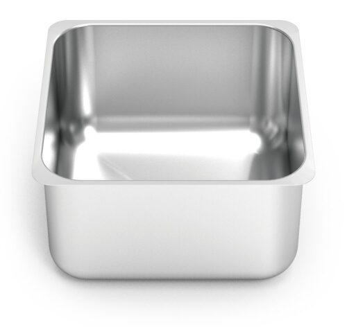 Fregadero inox rectangular para soldar Fricosmos 370x340x145 mm