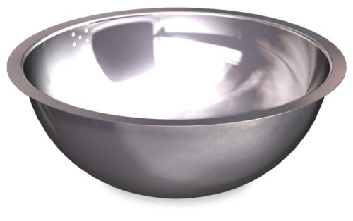 Fregadero inox redondo soldado a mesa Fricosmos 260 mm