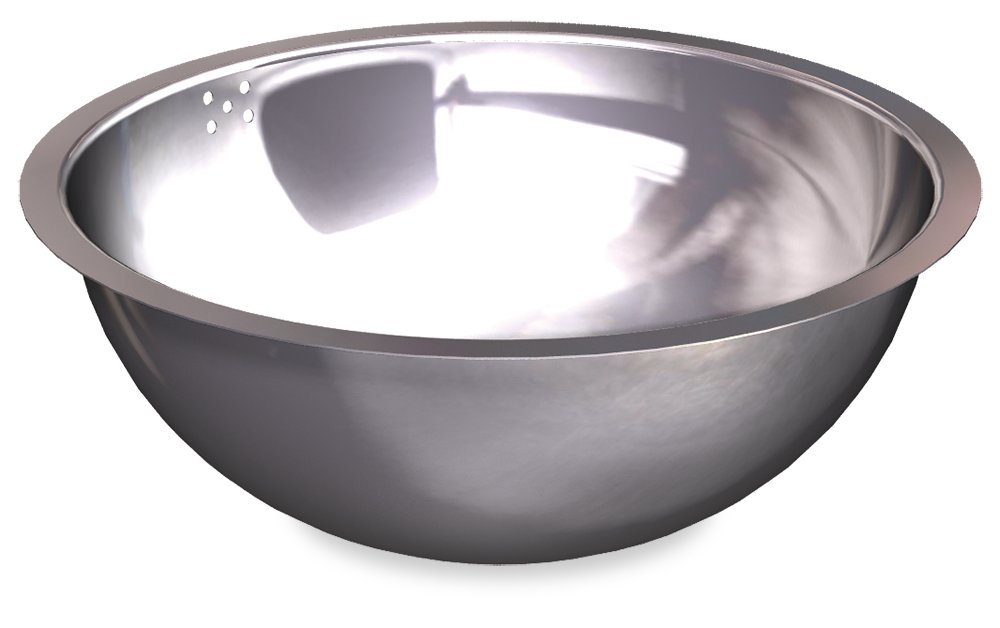 Fregadero inox redondo soldado a mesa Fricosmos 260 mm