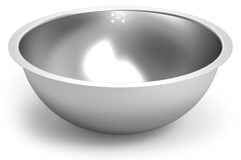 Fregadero inox semiesférico Fricosmos ø390 mm