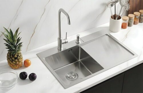 Fregadero Serie Urban 1 cubeta escurridor derecho 730x500x220 mm Fricosmos