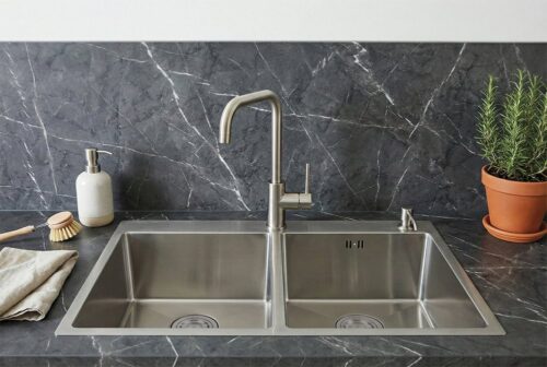 Fregadero Serie Urban 2 cubetas 820x450x220 mm Fricosmos