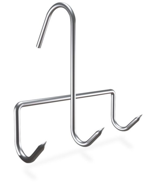 Gancho de varilla inox con tres puntas Fricosmos