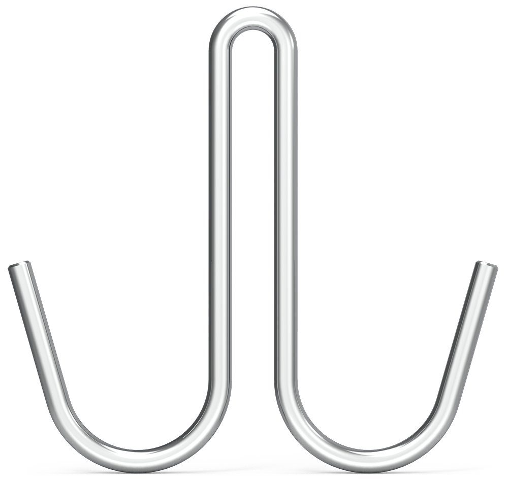 Gancho de varilla inox modelo J doble Fricosmos mm