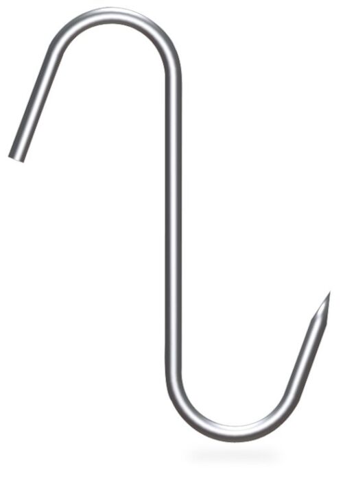 Gancho de varilla inox modelo S de alambre de 10 mm Fricosmos mm