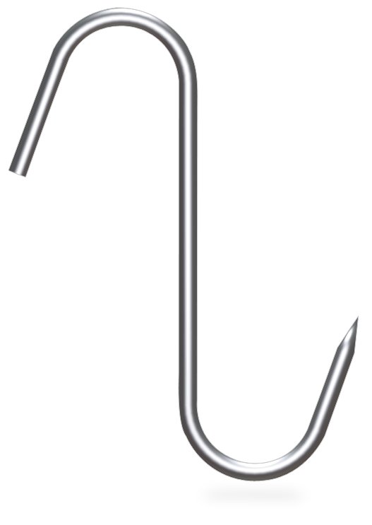 Gancho de varilla inox modelo S de alambre de 10 mm Fricosmos mm