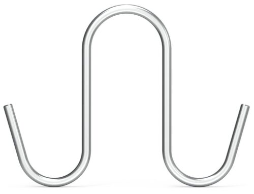 Gancho de varilla inox modelo S doble Fricosmos mm