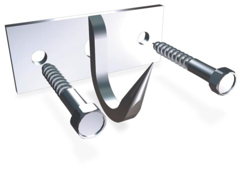 Gancho forjado inox modelo atornillar Fricosmos