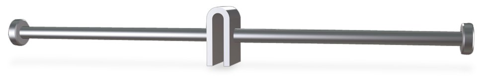 Gancho inox salchichero doble Fricosmos 200 mm