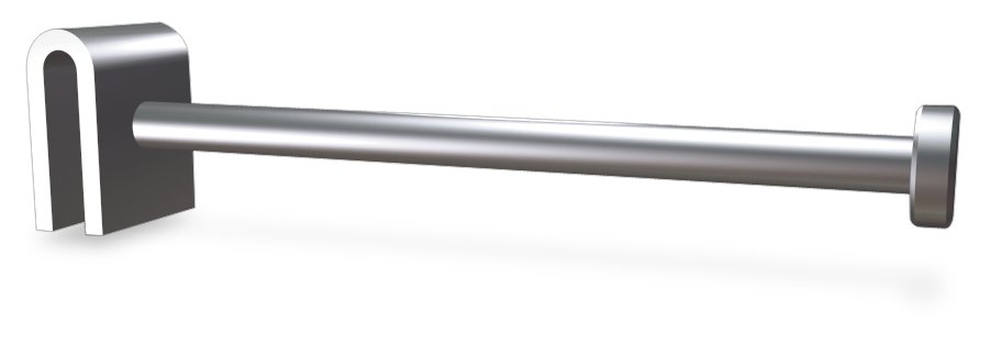 Gancho inox salchichero sencillo Fricosmos 200 mm
