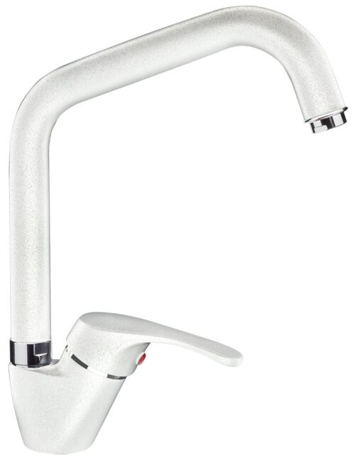 Grifo de cocina blanco efecto granito Fricosmos