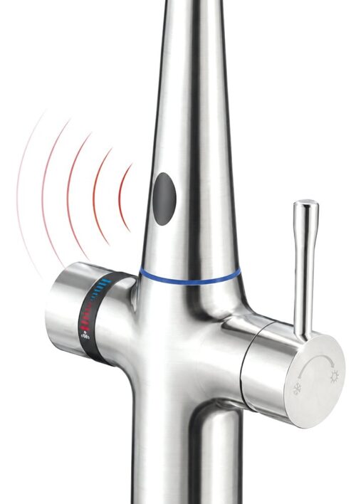 Grifo de cocina inteligente contactless con selector de temperatura Fricosmos
