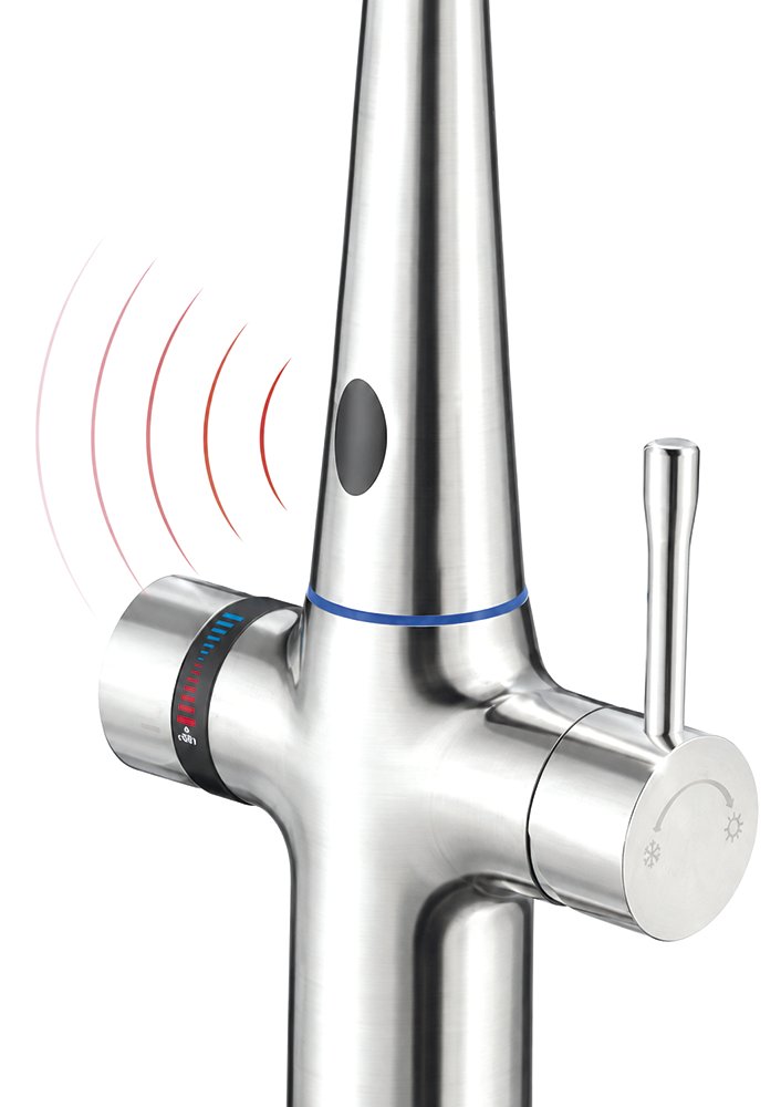 Grifo de cocina inteligente contactless con selector de temperatura Fricosmos
