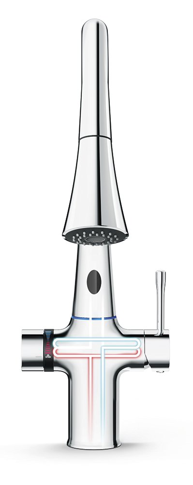 Grifo de cocina inteligente contactless con selector de temperatura Fricosmos