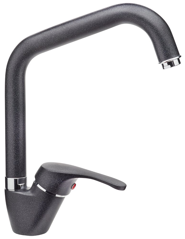Grifo de cocina negro efecto granito Fricosmos