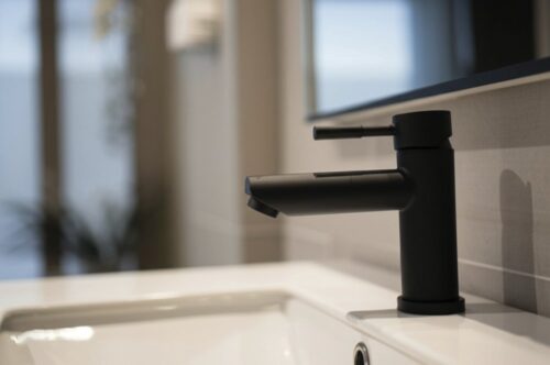 Grifo lavabo inoxidable Serie Vega BK Fricosmos 110x100 mm