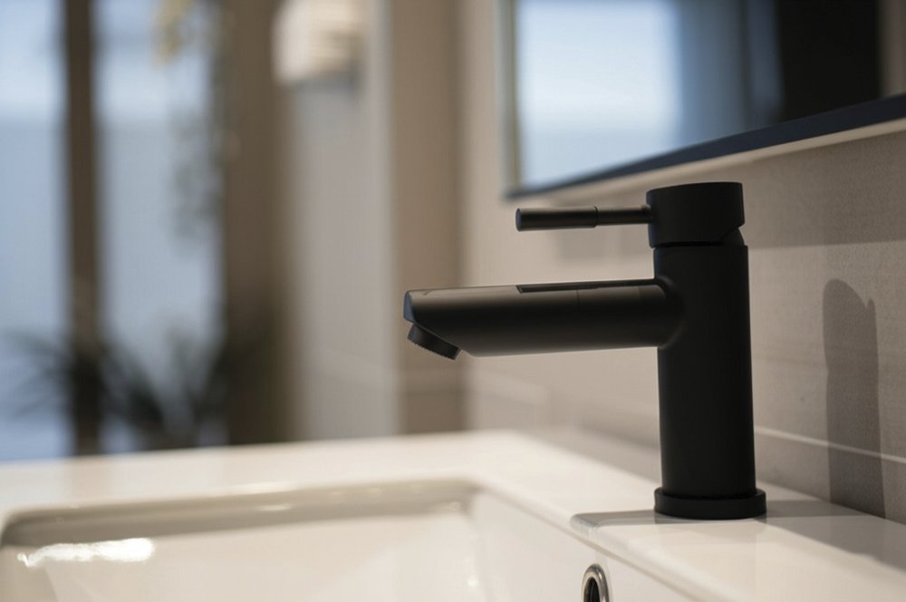 Grifo lavabo inoxidable Serie Vega BK Fricosmos 110x100 mm