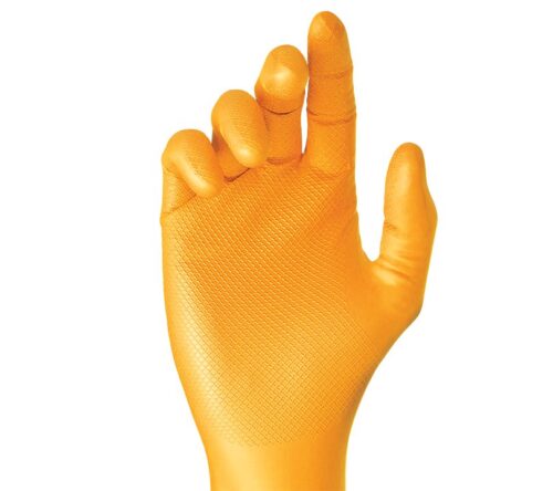 Guantes de nitrilo escamados talla L caja 50 ud Fricosmos