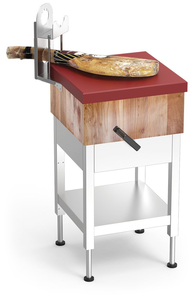 Jamonero para adosar a tajo con madera Fricosmos