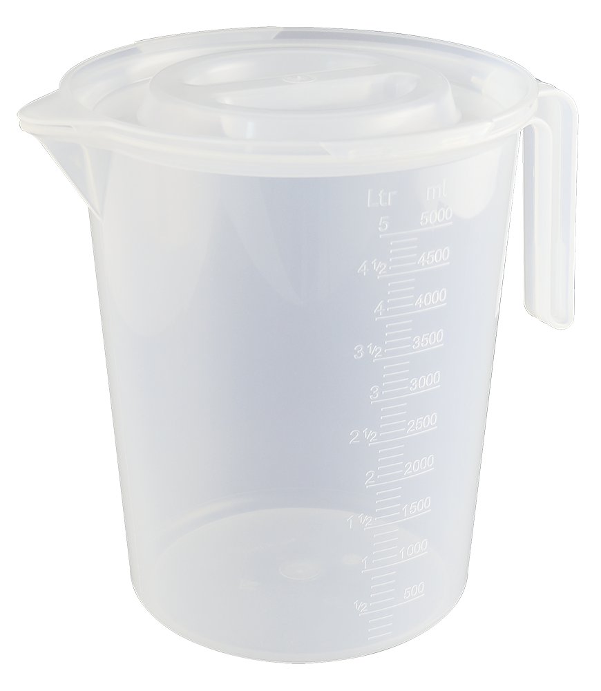Jarra medidora de polipropileno con tapa 5 l Fricosmos