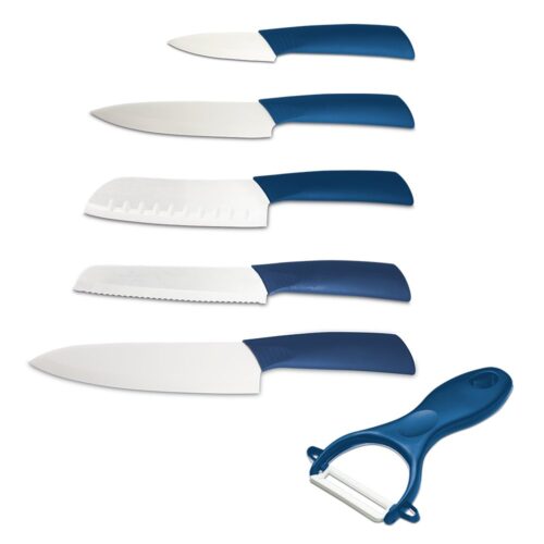 Kit de cuchillería de cerámica de 6 piezas Fricosmos